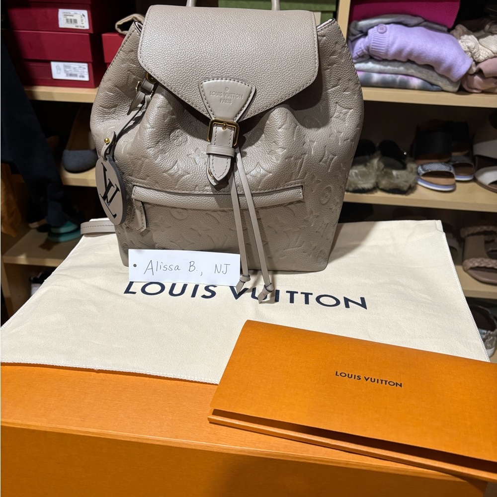 Louis Vuitton Montsauris Backpack Pm Turtledove
